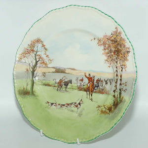 Royal Doulton Fox Hunting plate | Bullet Edge | Fine Bone China body | 27cm | #1