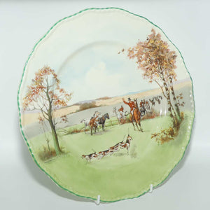 Royal Doulton Fox Hunting plate | Bullet Edge | Fine Bone China body | 27cm | #1