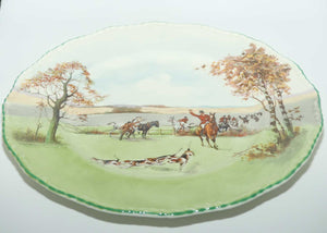 Royal Doulton Fox Hunting plate | Bullet Edge | Fine Bone China body | 27cm | #1