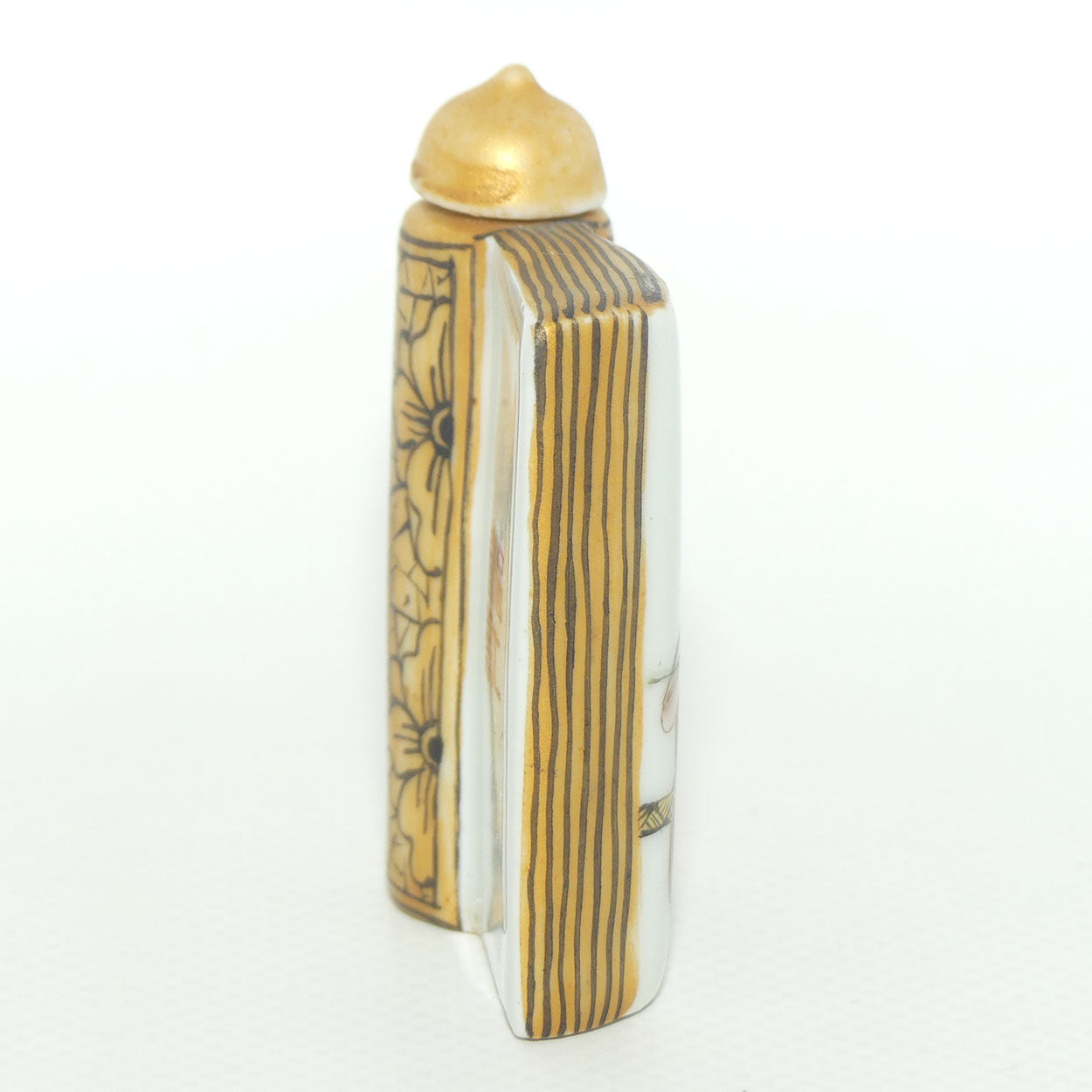 Erotica theme Book Shape Snuff Bottle | Explicit Couple Fornicating in Tree