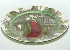 Royal Doulton Professionals series | The Bookworm plate D3089 | Green border