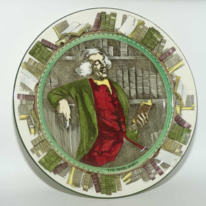 Royal Doulton Professionals series | The Bookworm plate D3089 | Green border