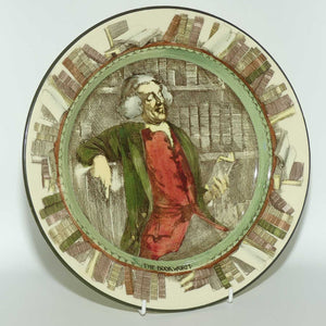 Royal Doulton Professionals series | The Bookworm plate D3089 | Green border