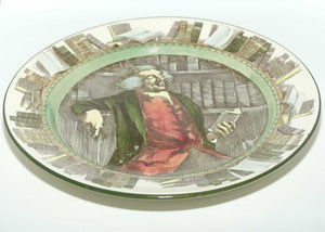 Royal Doulton Professionals series | The Bookworm plate D3089 | Green border | MINT