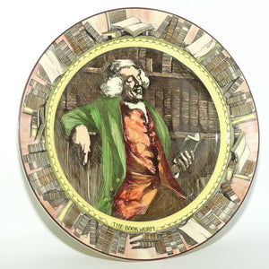 Royal Doulton Professionals series | The Bookworm plate D5905 | Yellow border