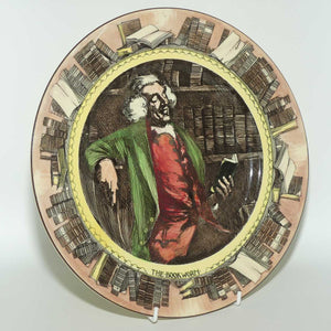 Royal Doulton Professionals series | The Bookworm plate D5905 | Yellow border | #2