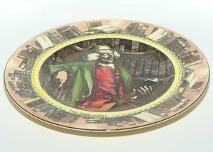 Royal Doulton Professionals series | The Bookworm plate D5905 | Yellow border | #2