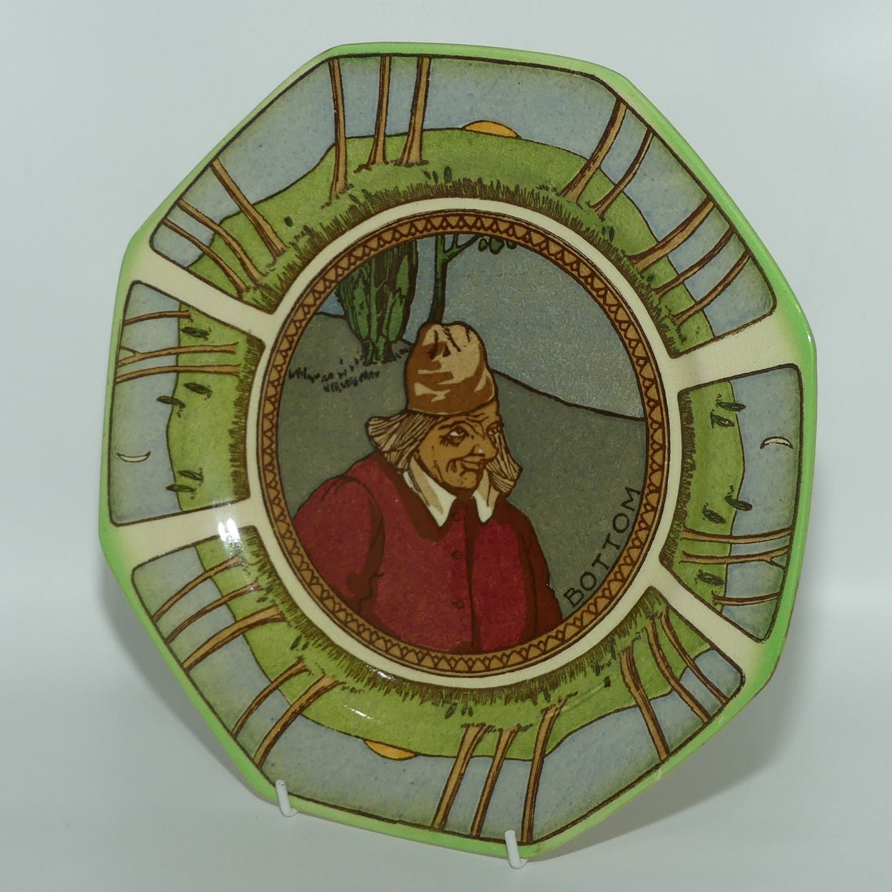Royal Doulton Midsummer Night's Dream series plate | Bottom | Octagonal shape D2874