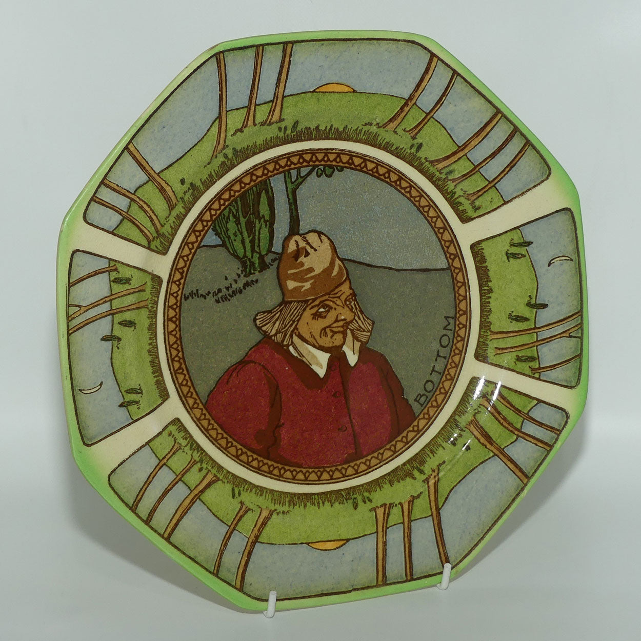 Royal Doulton Midsummer Night's Dream series plate | Bottom | Octagonal shape D2874
