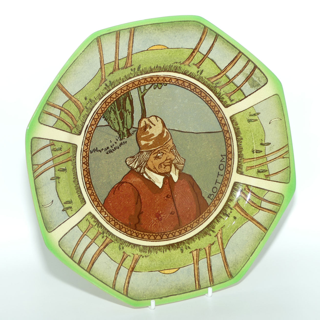 Royal Doulton Midsummer Night's Dream series plate | Bottom | Octagonal shape D2874