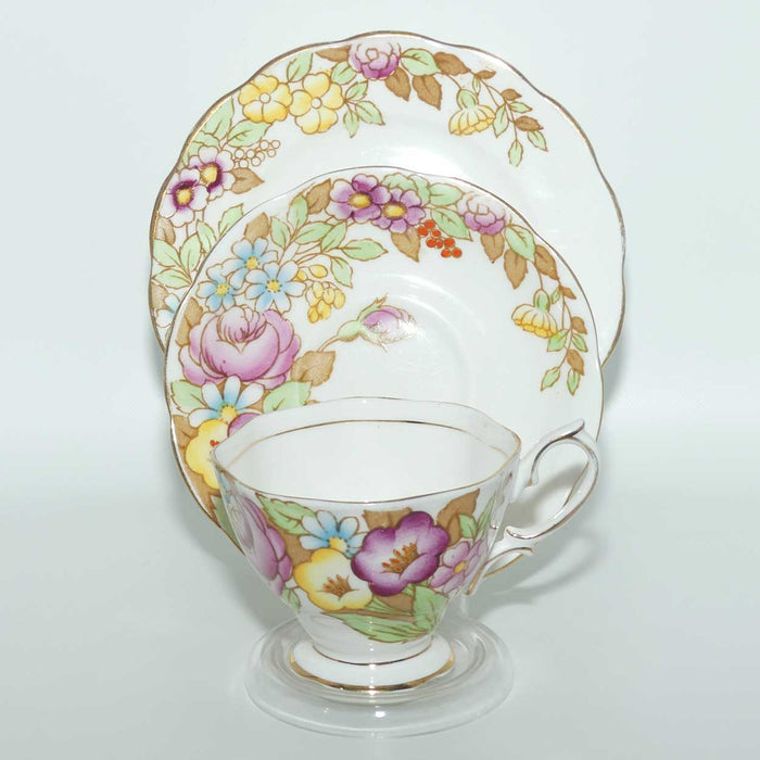 Royal Albert Bone China Bouquet trio | Malvern shape