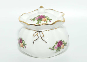 Royal Albert Bone China Old Country Roses Bow Pot | © 1962 Royal Albert Ltd backstamp | Asian