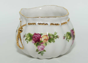 Royal Albert Old Country Roses gilt cord bow pot