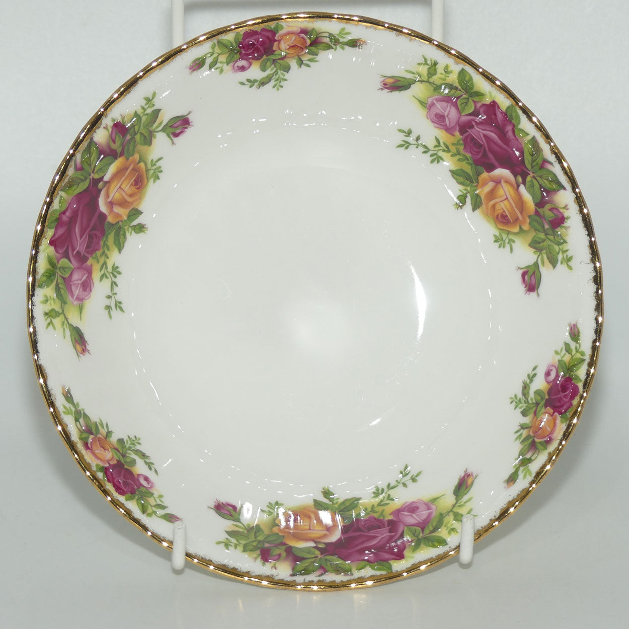 Royal Albert Bone China Old Country Roses England set of 6 bowls | 16cm diam | © 1962 Royal Albert Ltd backstamp | #2