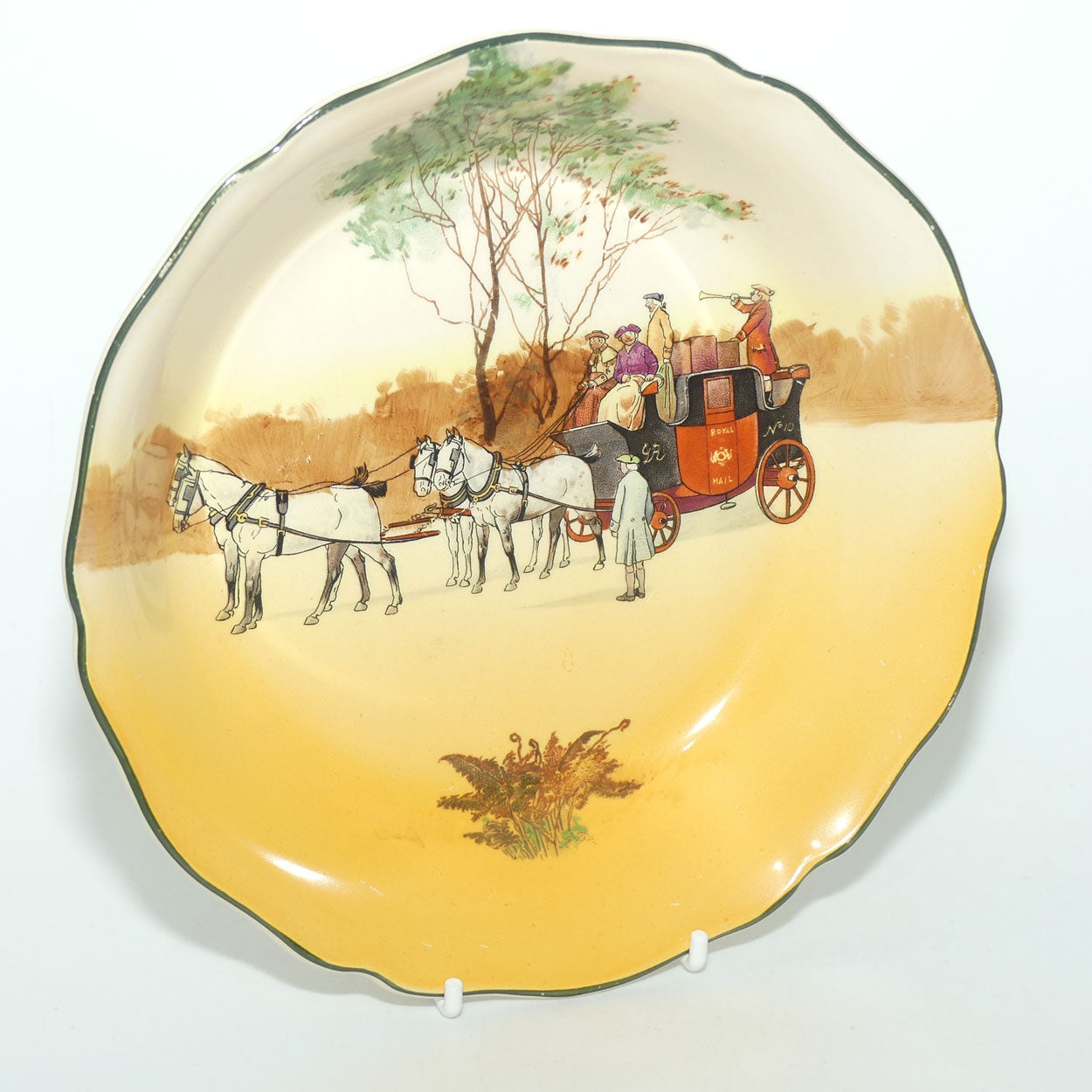 Royal Doulton Coaching Days Oatmeal bowl | shaped edge | Scene 6