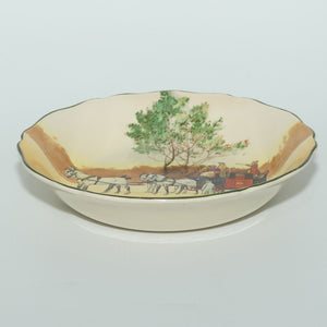 Royal Doulton Coaching Days Oatmeal bowl | shaped edge | Scene 6