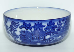 Doulton Burslem England Flow Blue Willow bowl