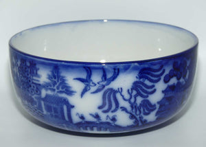 Doulton Burslem England Flow Blue Willow bowl