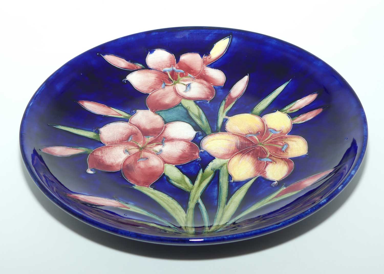 Walter Moorcroft Freesia | Blue large bowl | 30cm