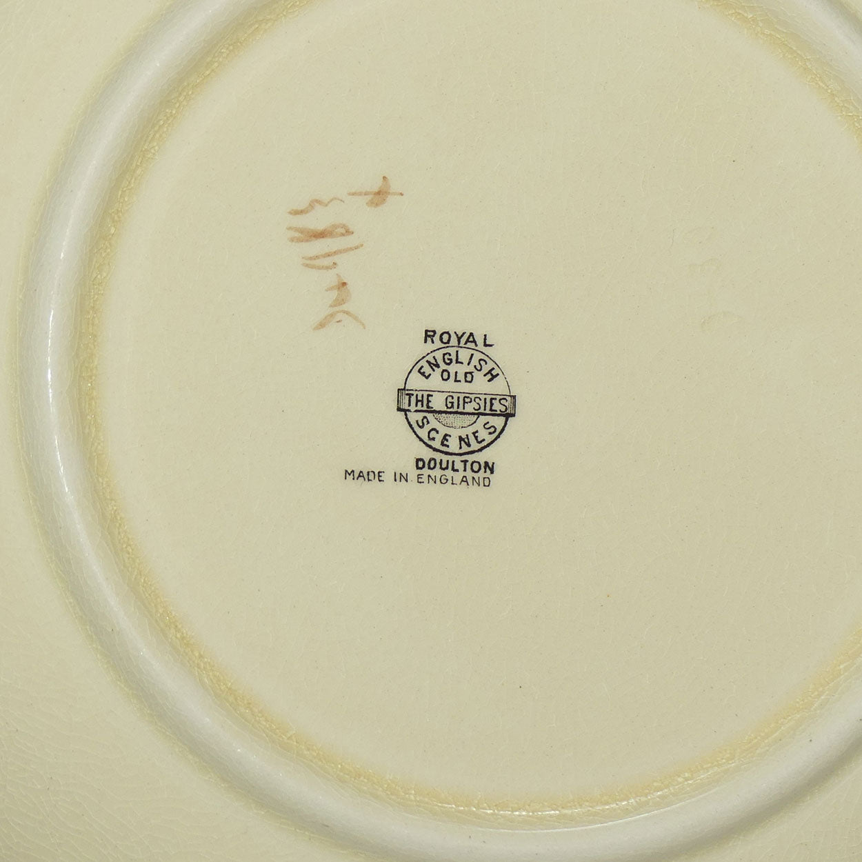 Royal Doulton Gleaners and Gypsies Leeds shape large bowl