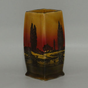 Royal Doulton Poplars at Sunset square vase D3416