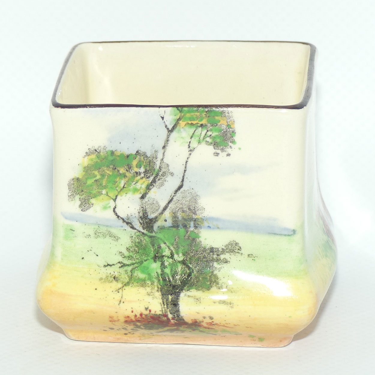 Royal Doulton Country Garden squat square vase D4932