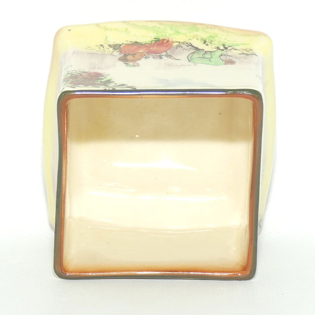 Royal Doulton Gleaners and Gypsies miniature squat square vase