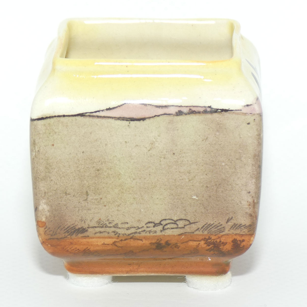 Royal Doulton Welsh miniature box section vase