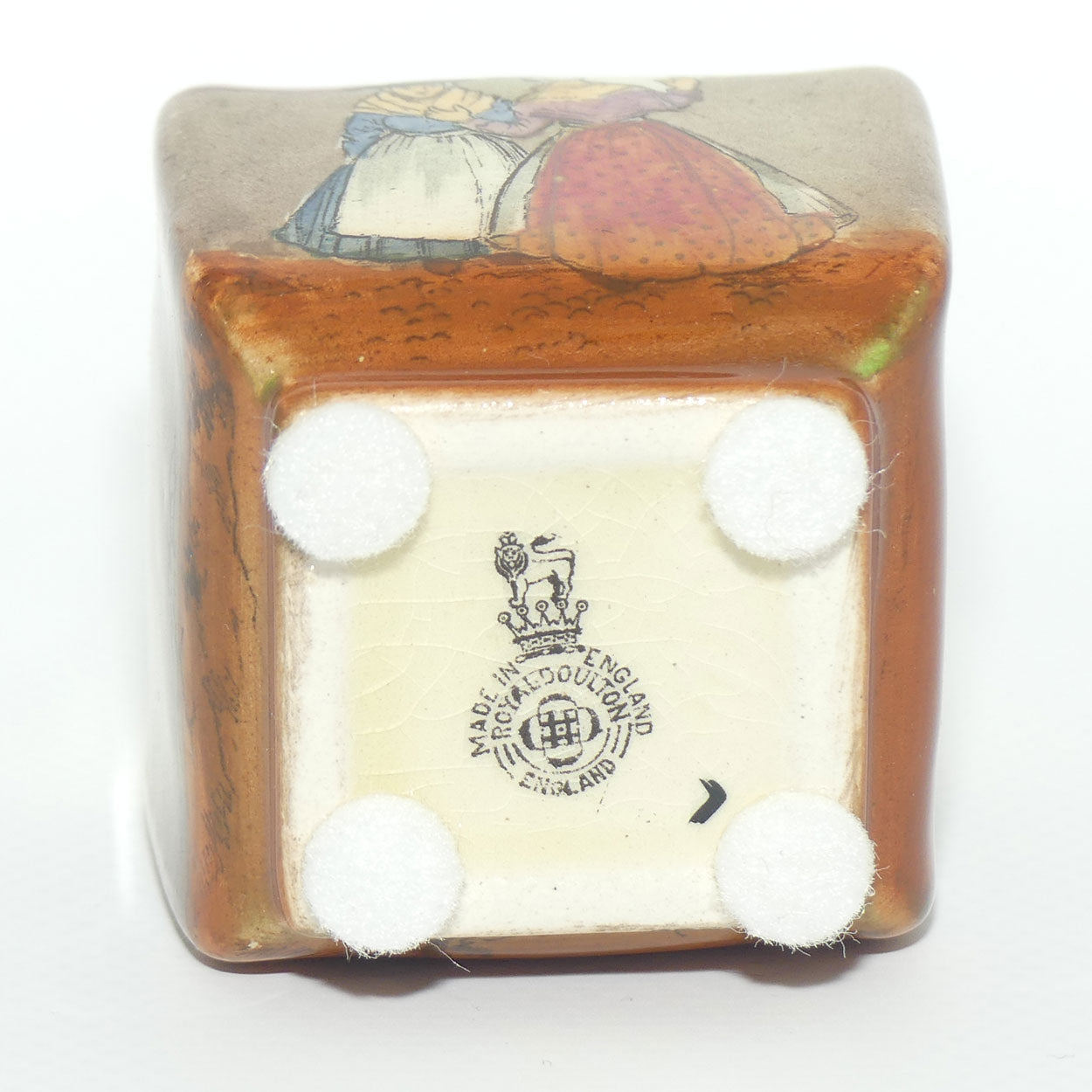 Royal Doulton Welsh miniature box section vase