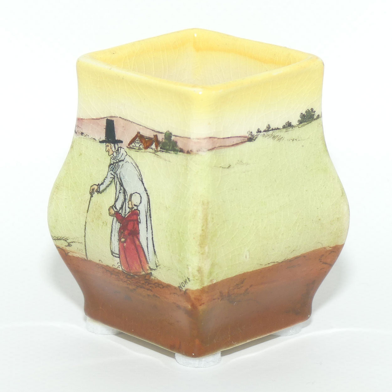 Royal Doulton Welsh miniature vase | 6cm tall