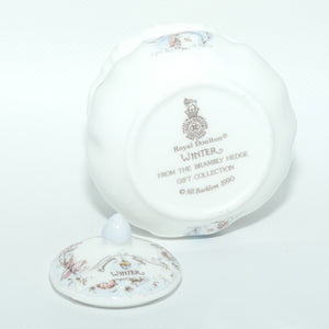 Royal Doulton Brambly Hedge Giftware | Dorothy Lidded Pot | Winter | boxed