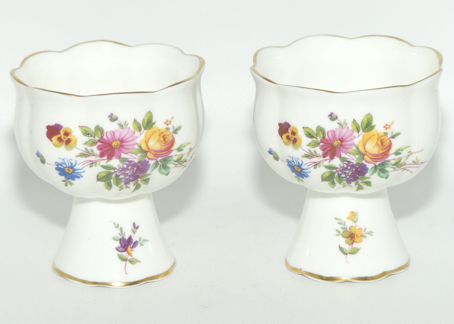 Minton Bone China Marlow pair of candle cups | boxed