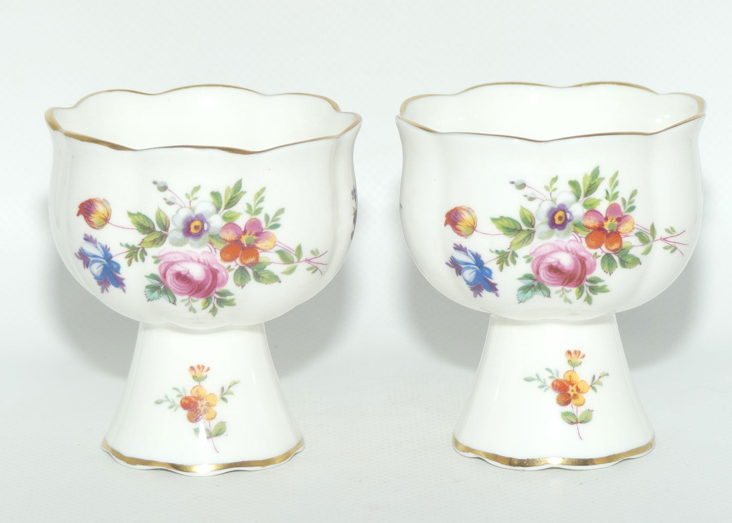 Minton Bone China Marlow pair of candle cups | boxed
