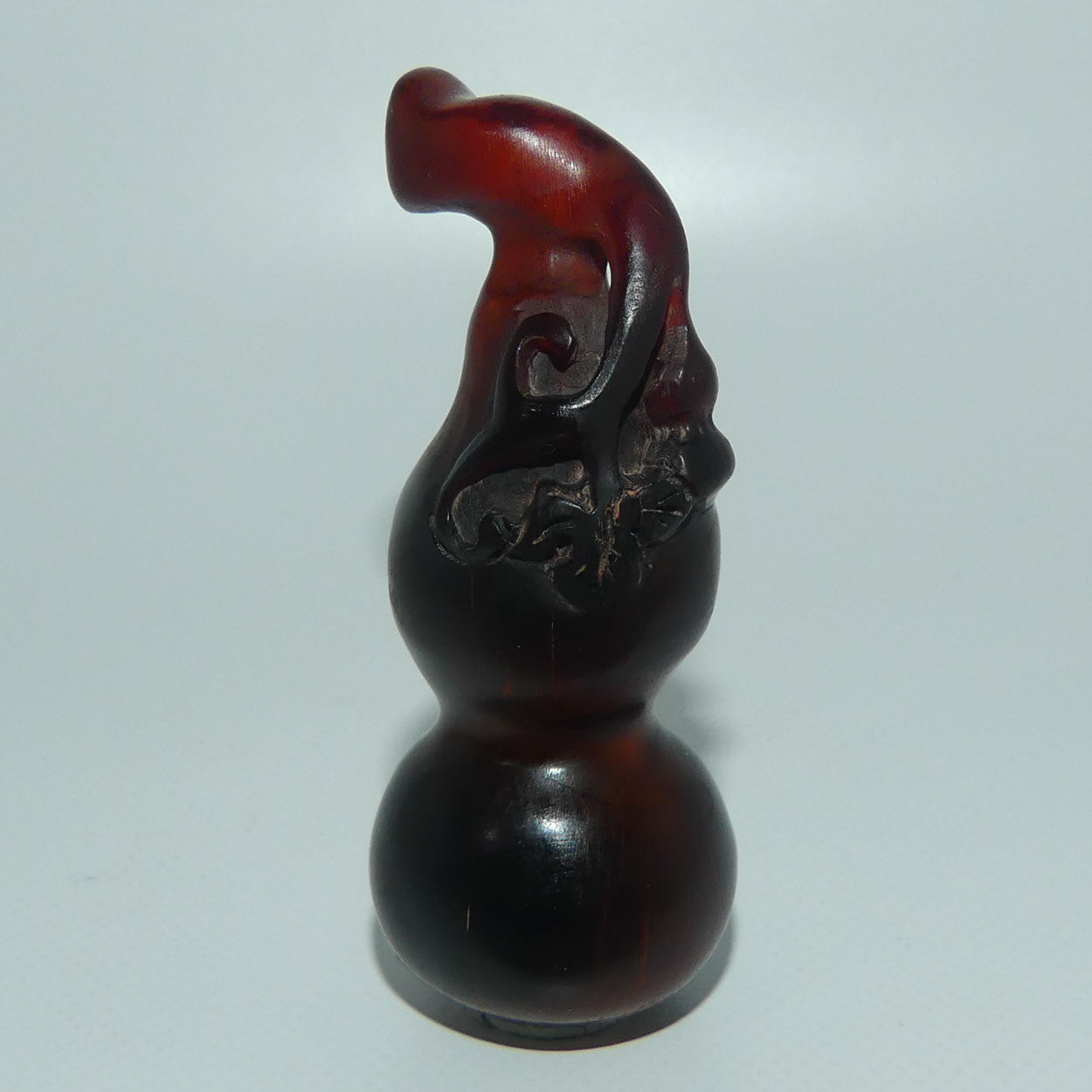 Japanese Carved Boxwood miniature Gourd