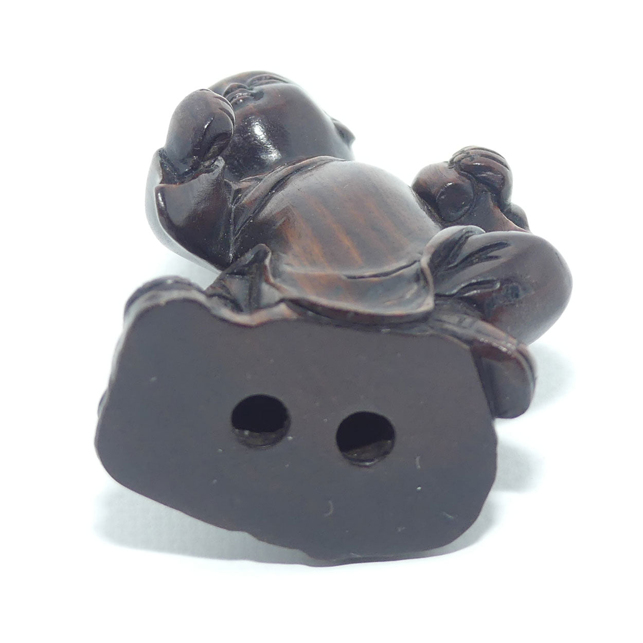 Japanese Carved Boxwood Netsuke | Bald Child