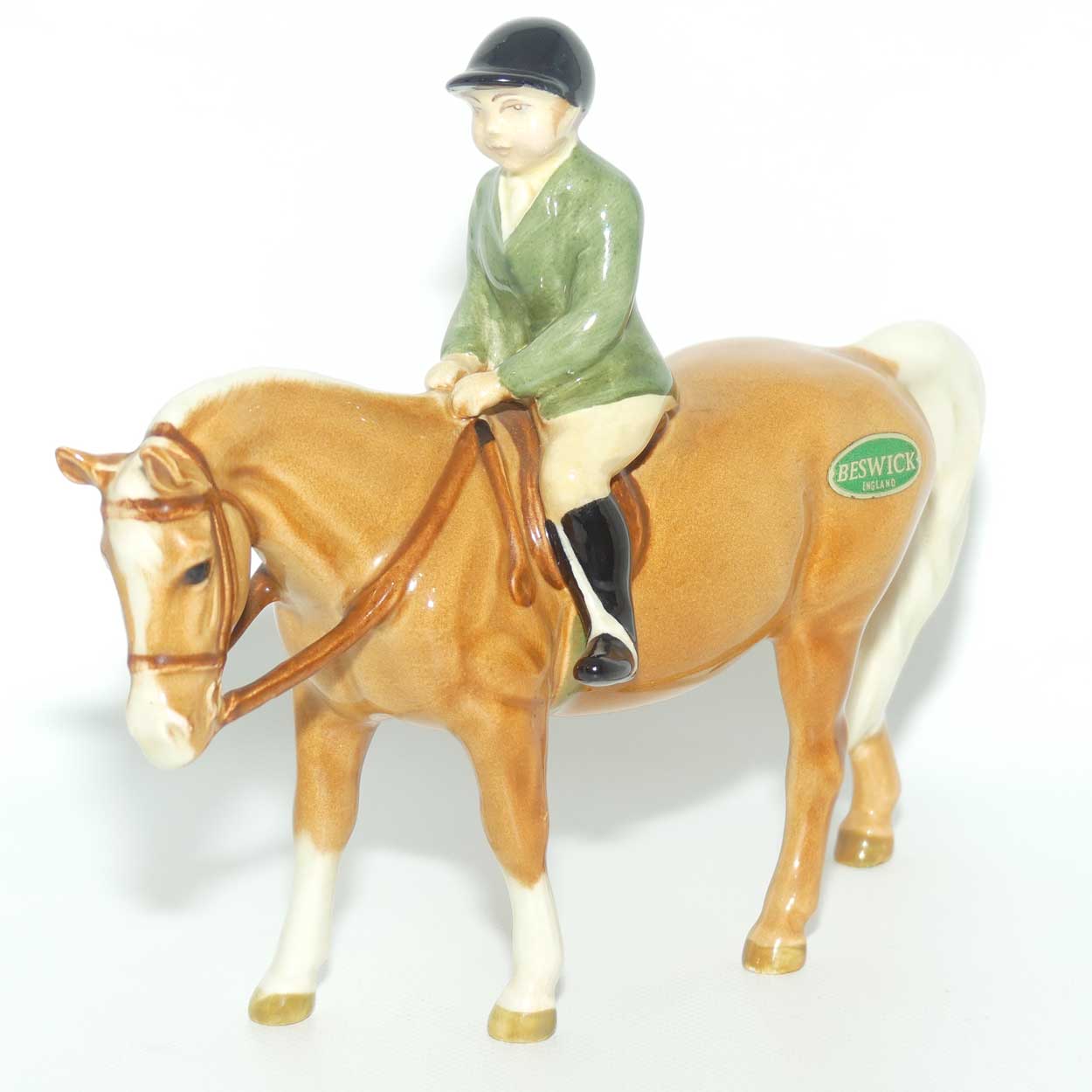 #1500 Beswick Boy on Pony (Palomino)