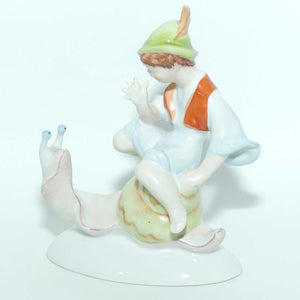 Drasche Kobanyai Porcelangyar Hungary figure | Boy Riding Snail