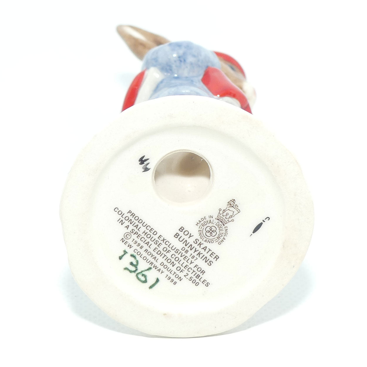 DB187 Royal Doulton Bunnykins Boy Skater | Ltd Ed | LE 1361 | no box