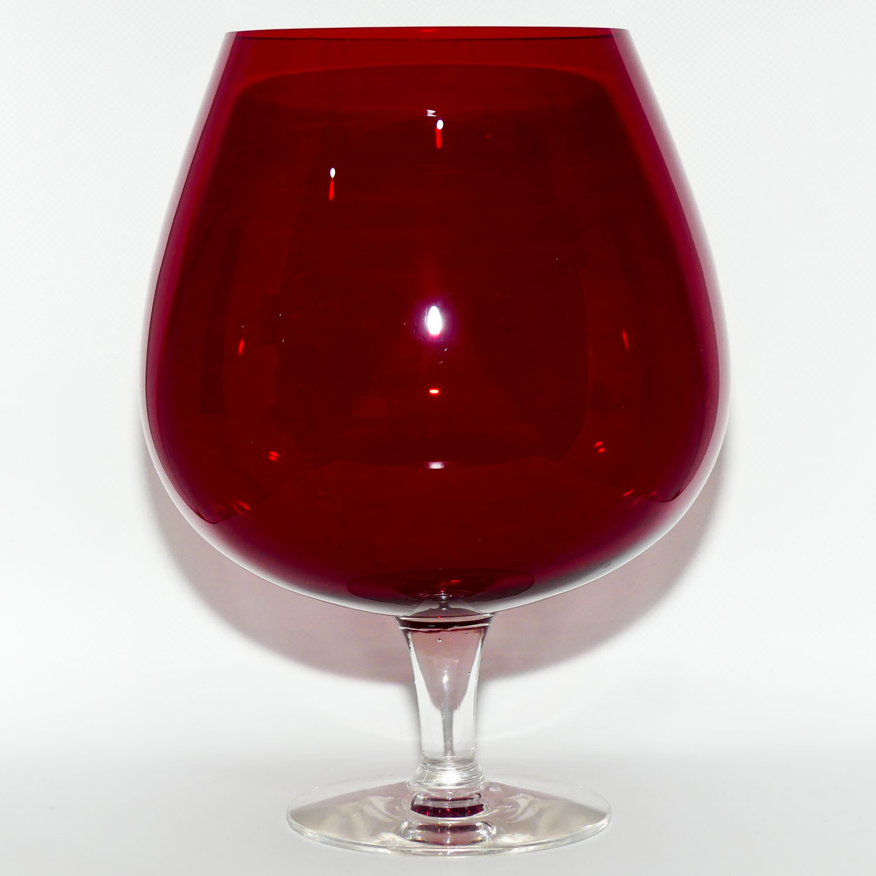 Whitefriars large size Ruby Red Brandy Balloon