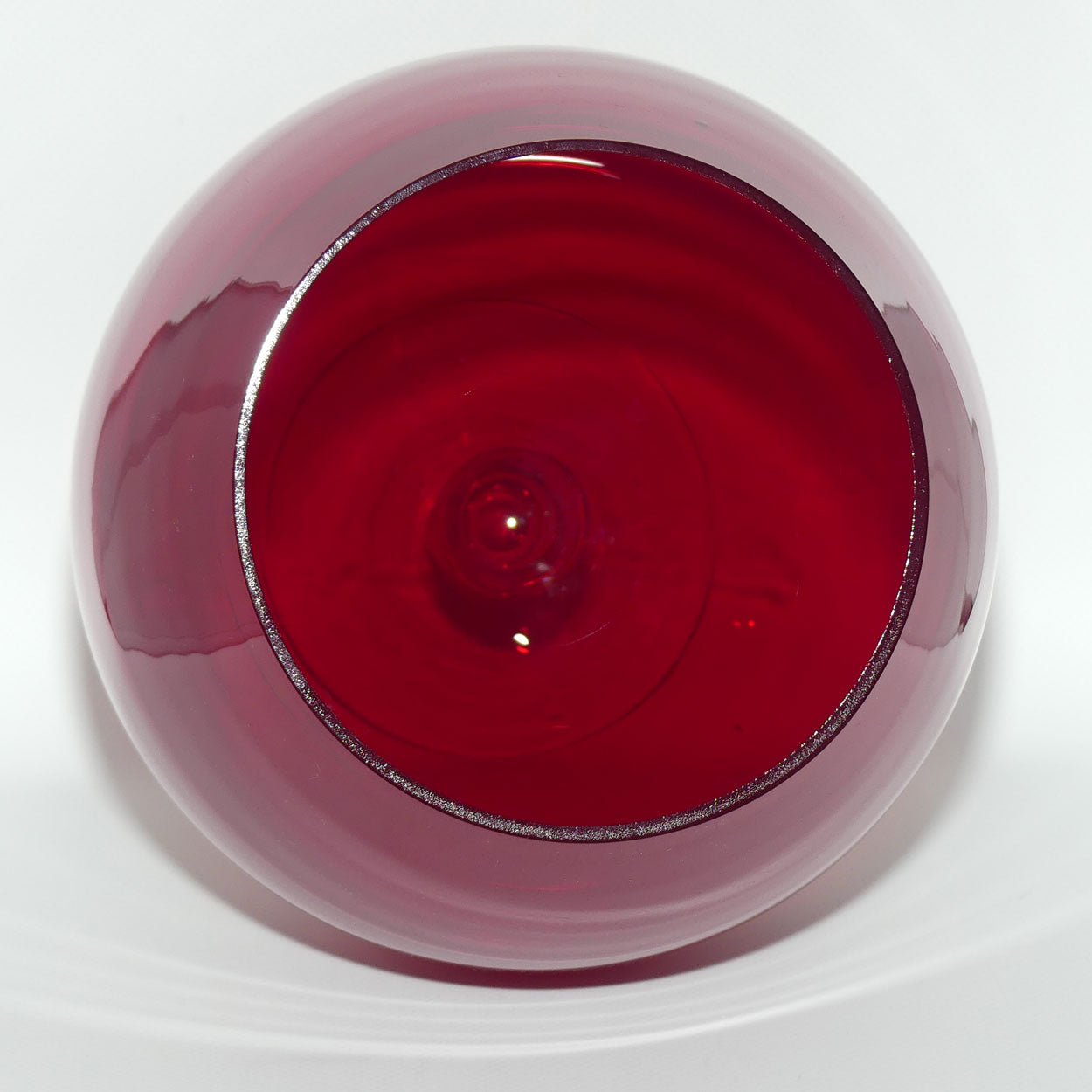Whitefriars large size Ruby Red Brandy Balloon