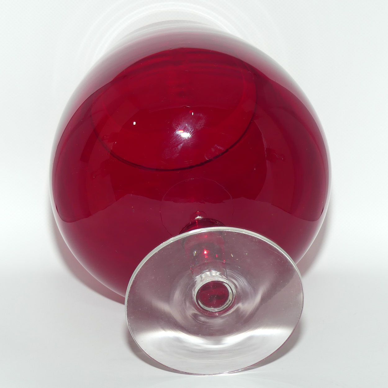 Whitefriars large size Ruby Red Brandy Balloon