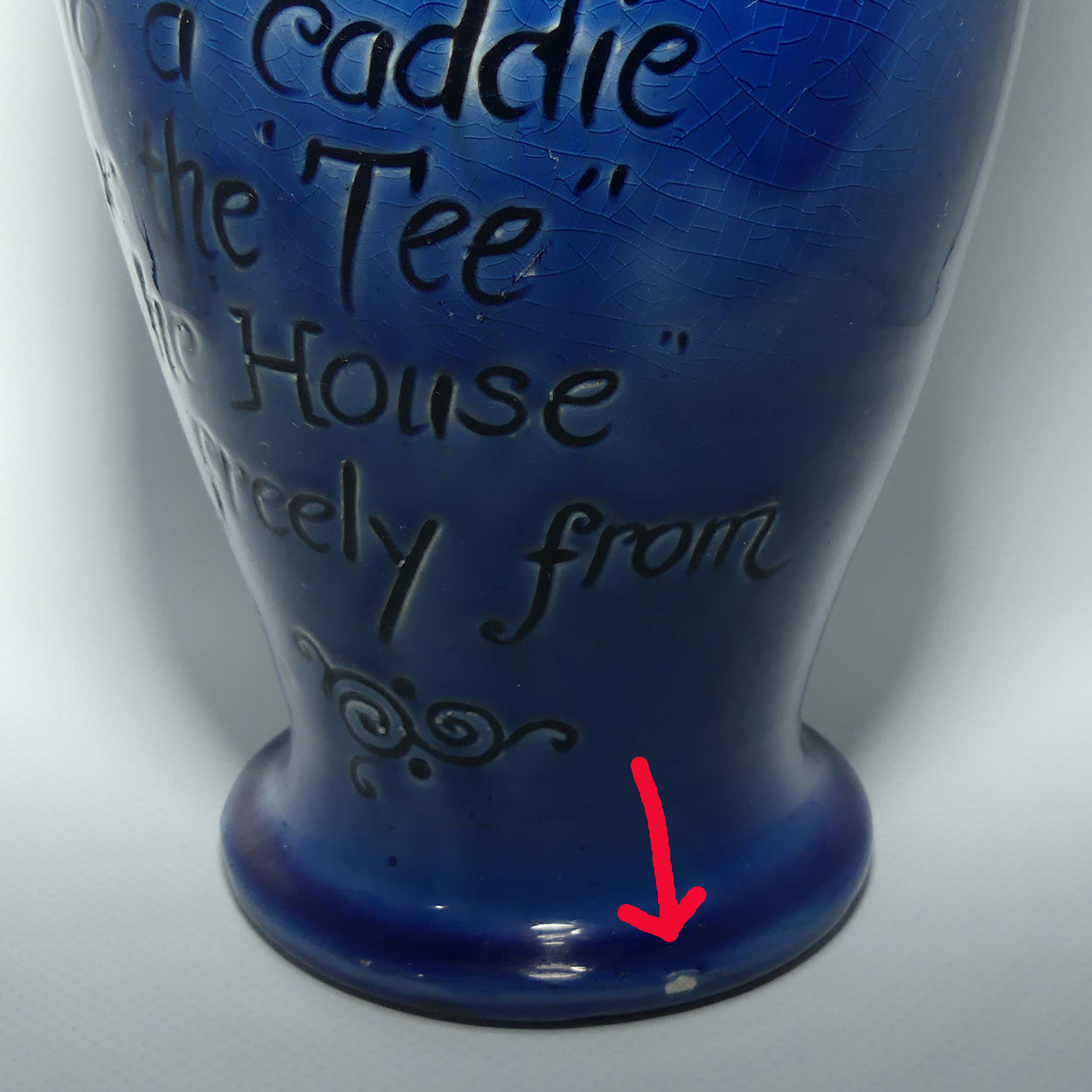 CH Brannam BARUM Devon Its a Grand Game Golf | Gowf Humourous jug