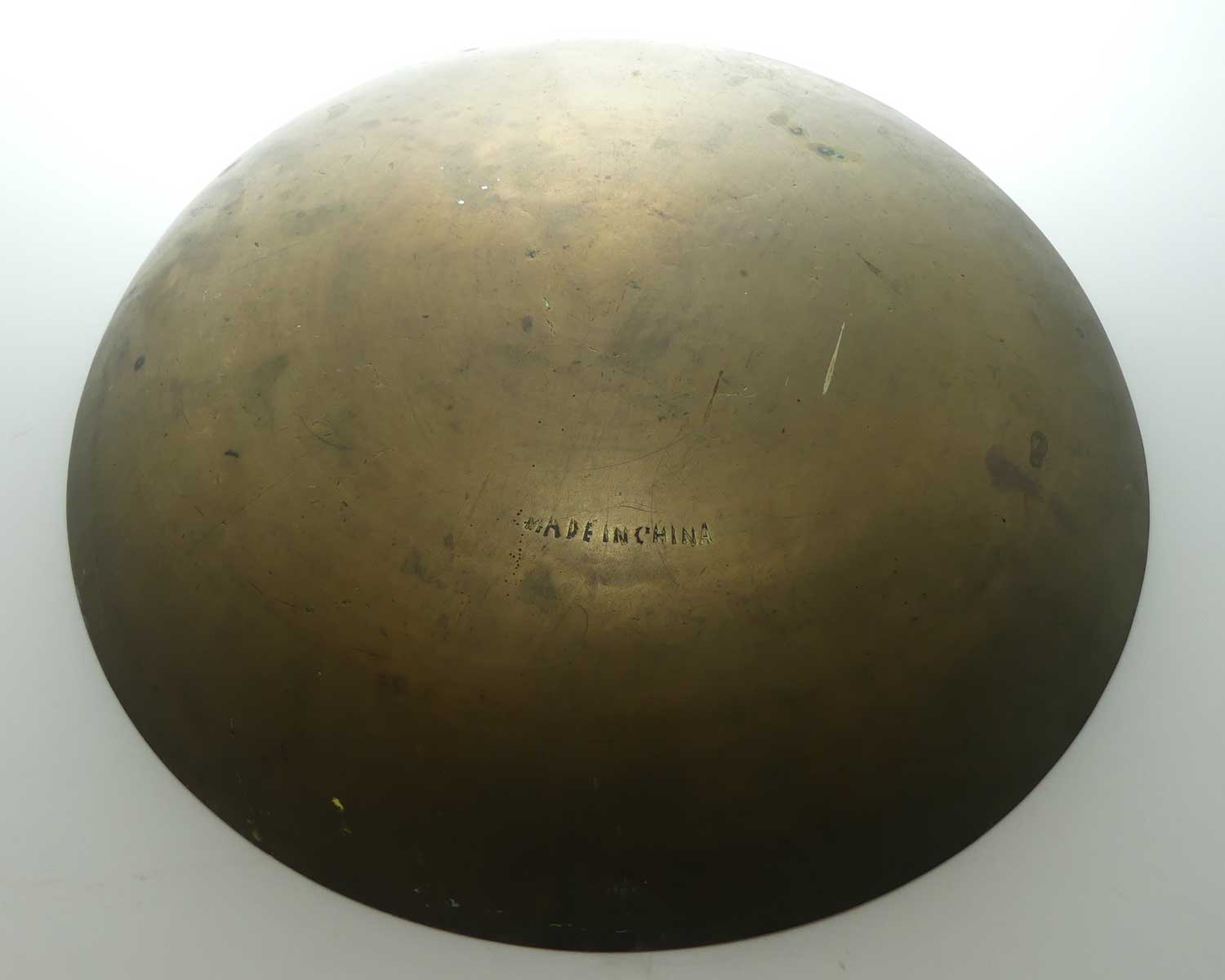 Vintage Chinese Brass bowl | 30cm diameter