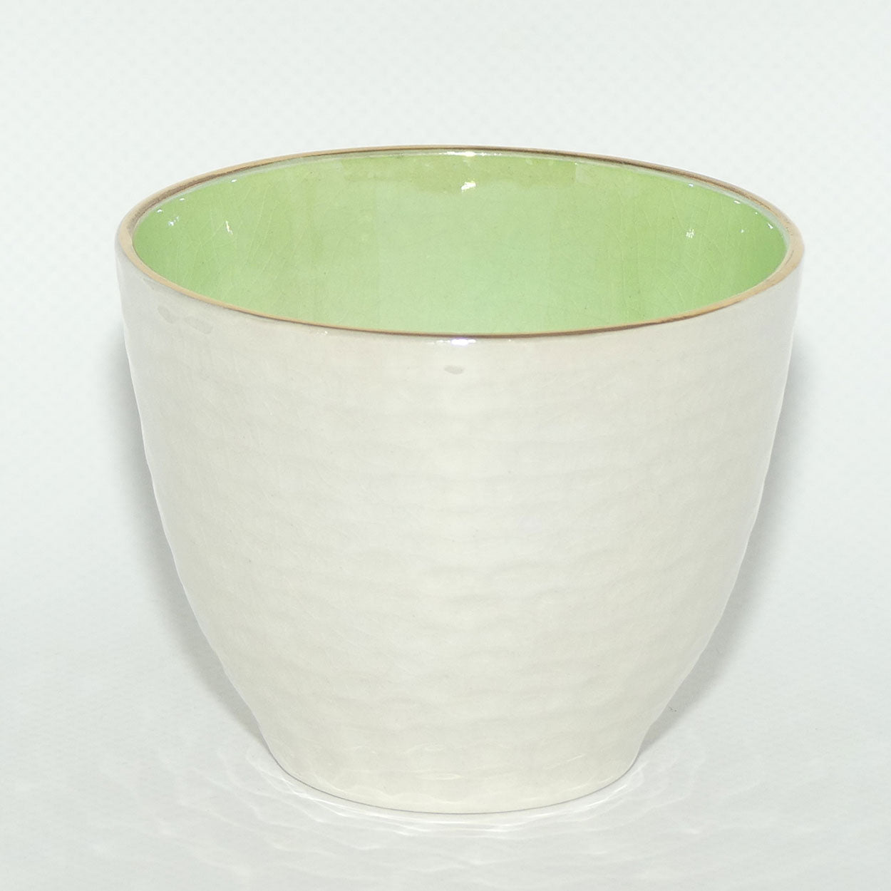 Maling Green Lustre glaze Hostess cup and saucer