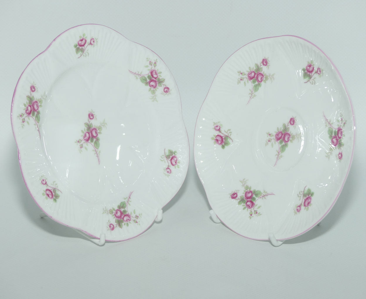 Shelley Dainty shape Bridal Rose saucer and plate | Pattern 13545