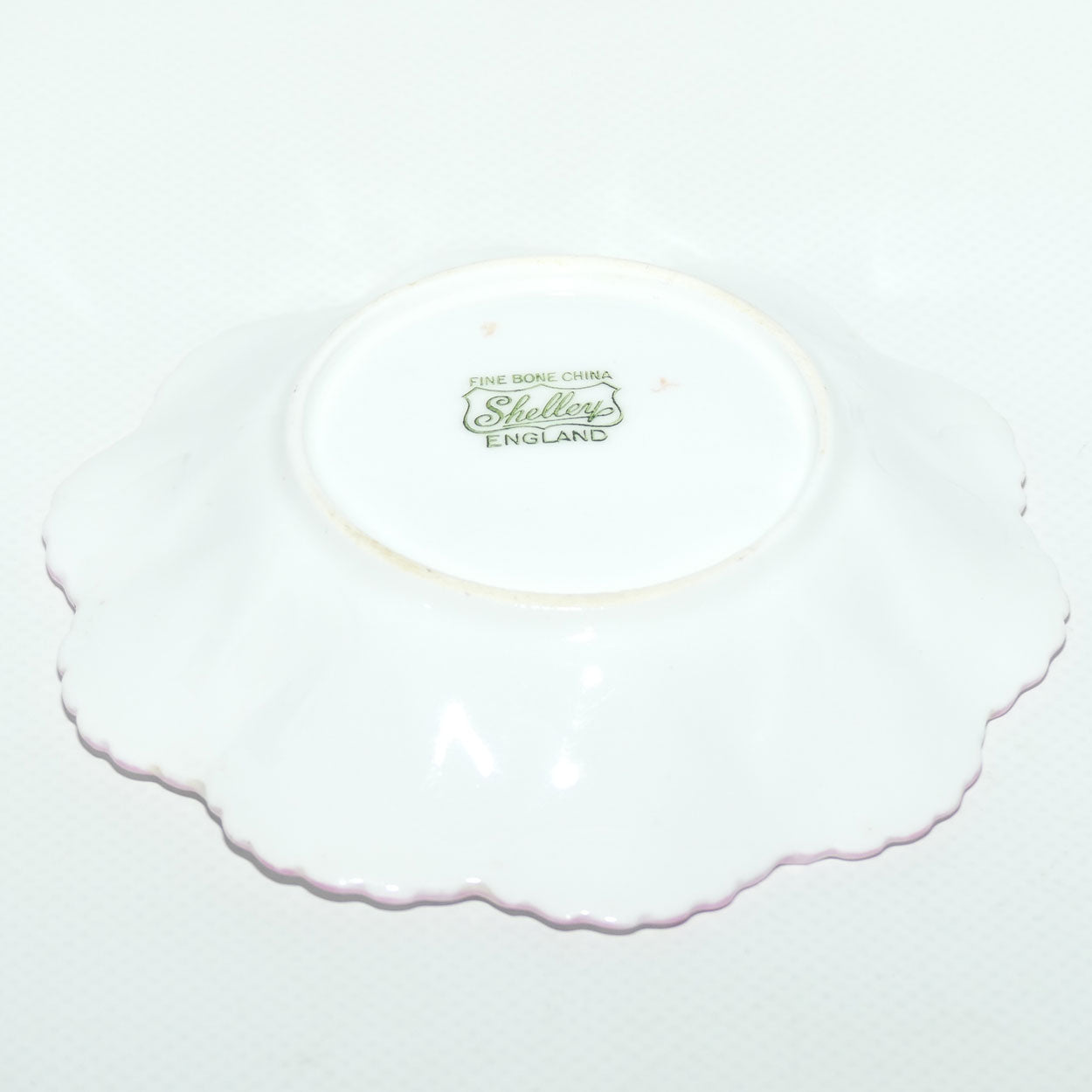 Shelley Dainty shape Bridal Rose round pin dish | Pattern 13545