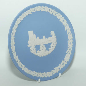 Wedgwood Jasper | Australian Capital Cities | White on Pale Blue | Brisbane plate | 16.5cm | box + Cert