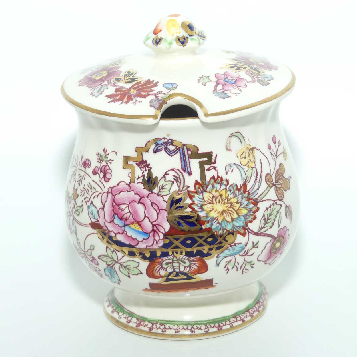 Masons Ironstone Brocade pattern jam pot
