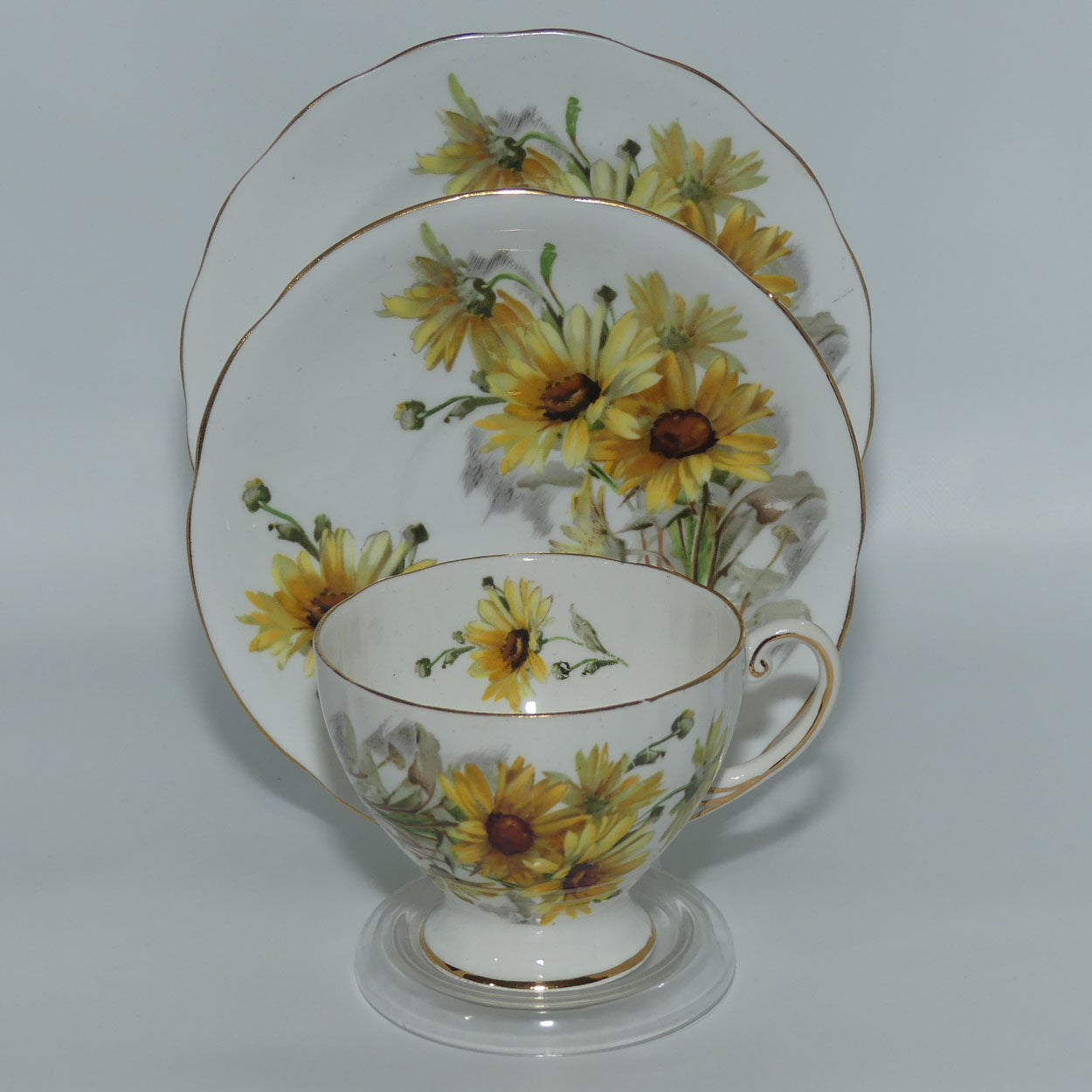 Royal Standard Brown Eyed Susan pattern trio