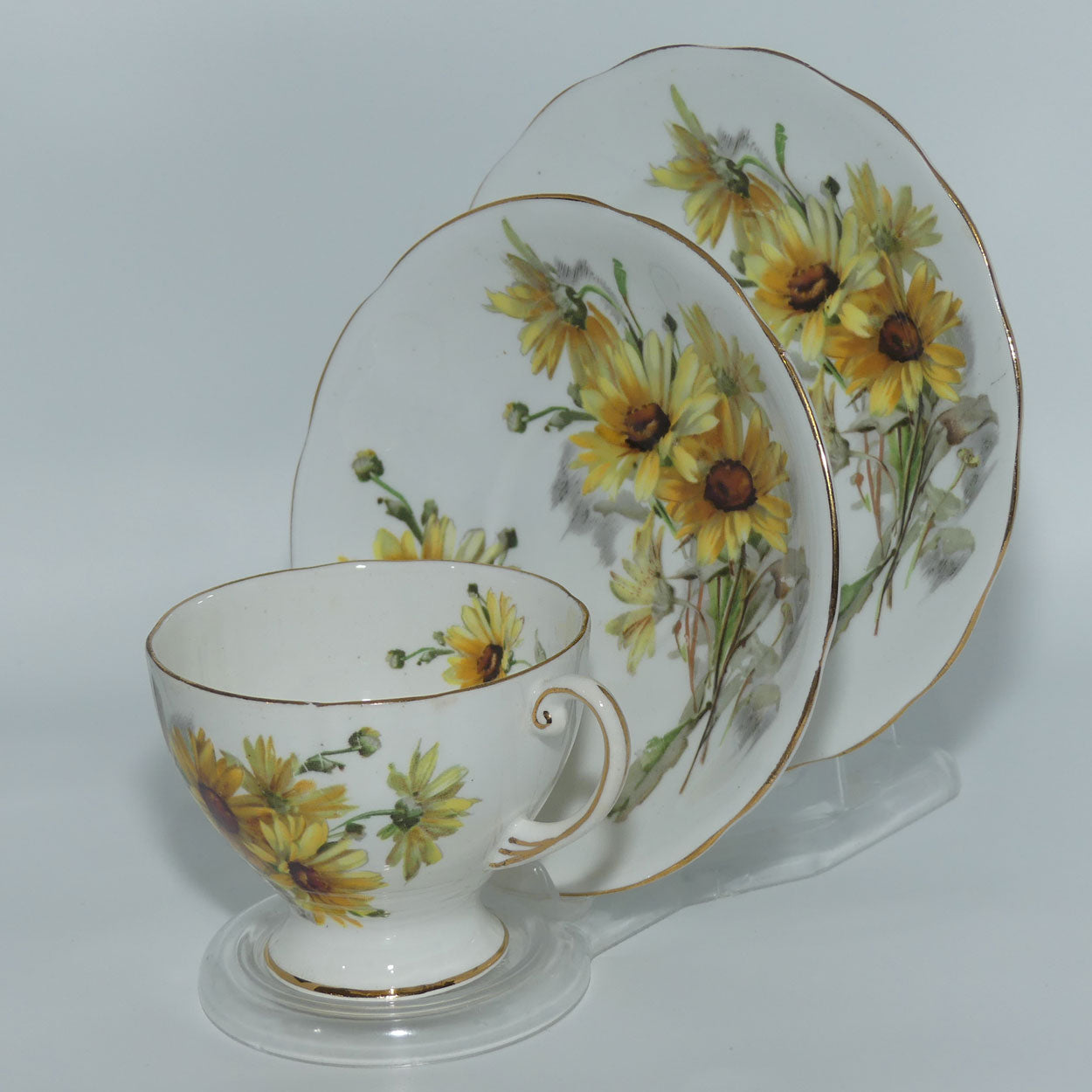 Royal Standard Brown Eyed Susan pattern trio